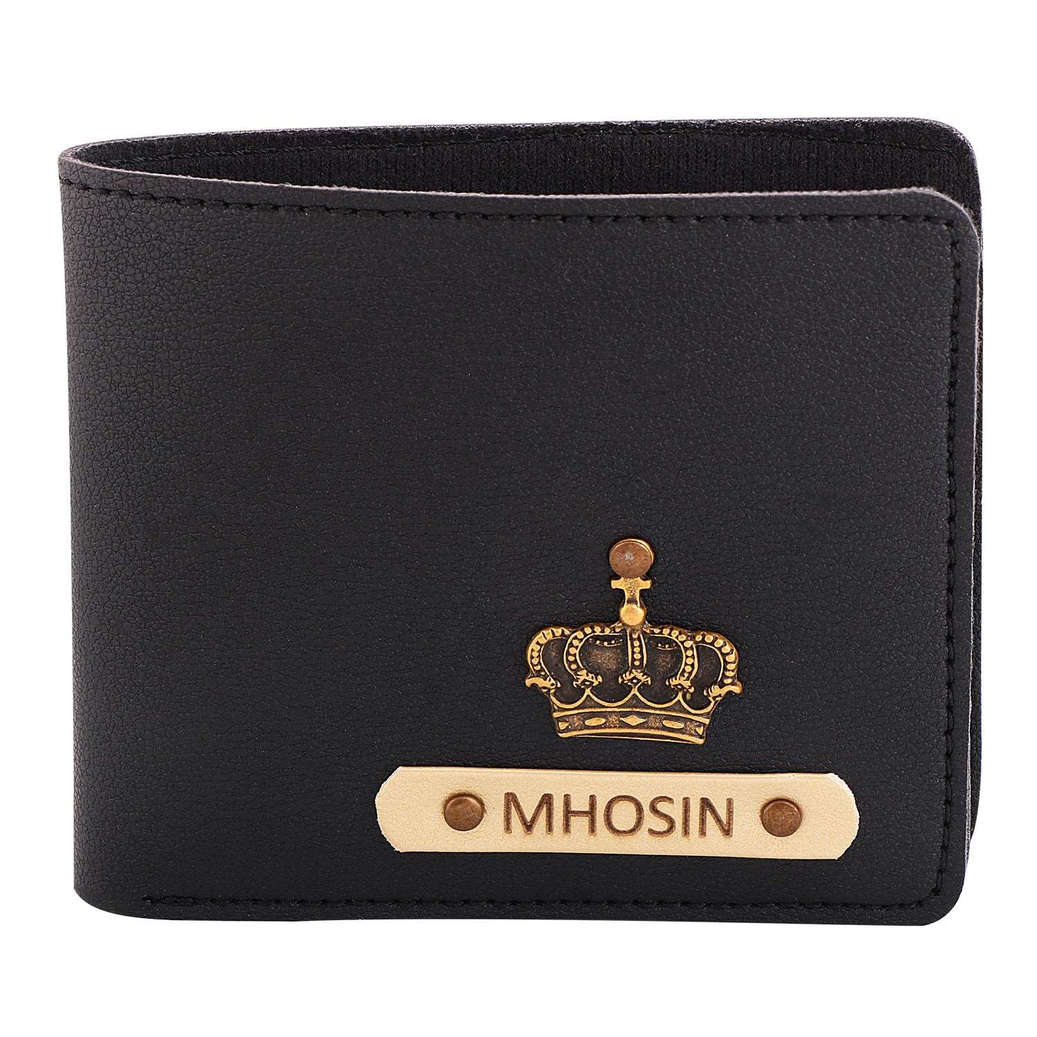 Black Customized leather Men’s Wallet