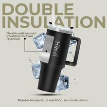 Customizable Travel Tumbler-Mug with Handle & Straw Insulated