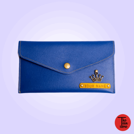 Dark Blue Color Personalized Women Clutch