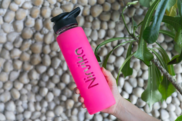 Personalized Glass Bottle with Silicone Sleeve | Stylish 750ml Water Bottle