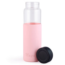 Marshmallow Glass Bottles With Pastel Silicone Sleeve