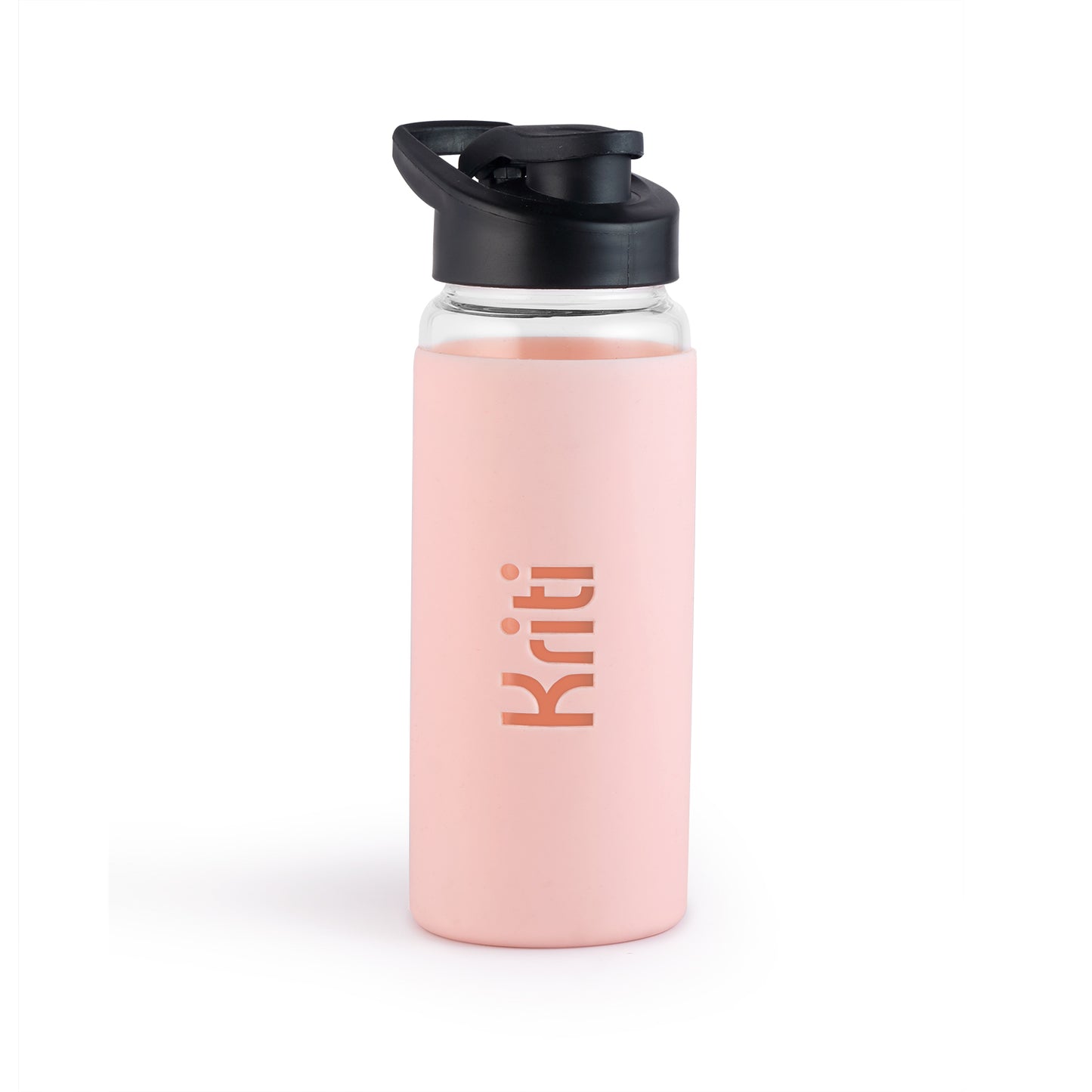 Personalized Glass Bottle with Silicone Sleeve | Stylish 550ml Water Bottle