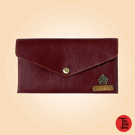 Maroon Color Personalized Women Clutch