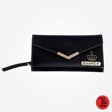 Personalized Women’s Bi-Fold Wallet – Black