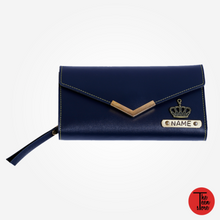 Personalized Women’s Bi-Fold Wallet – Dark Blue
