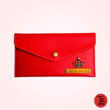 Red Color Personalized Women Clutch